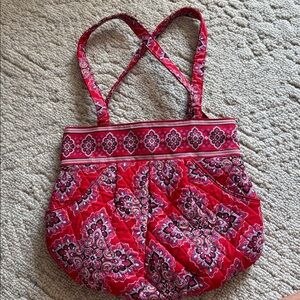 Vera Bradley Morgan Bag Frankly Scarlet Pattern NWOT